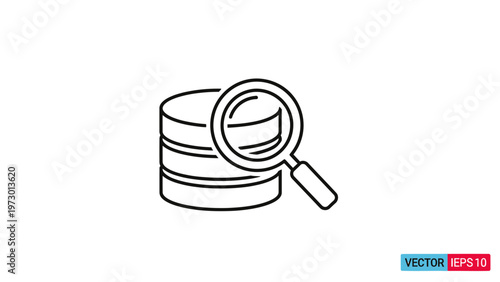 Magnifying glass over stack of coins