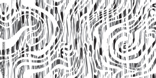 Seamless leopard skin fur texture background with a geometric vector pattern of black lines and thumbprint ornaments for a security identity art design