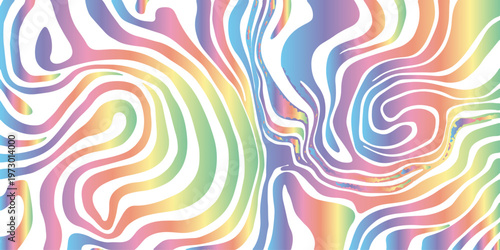 Εκτύπωση καμβά Abstract colorful background vector illustration featuring a seamless psychedeli