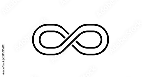 Infinity symbol sign icon shape.