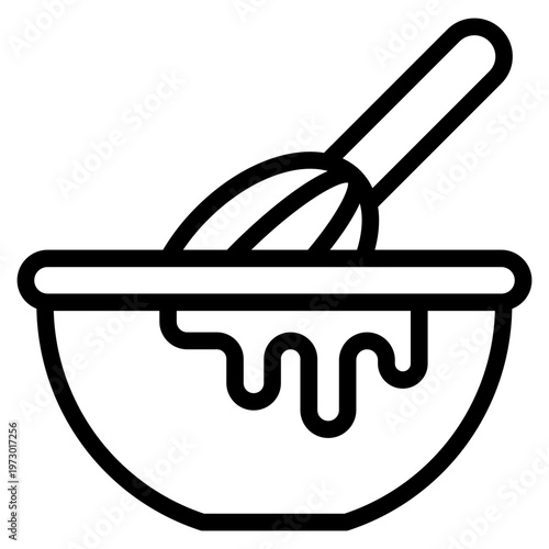Maxing bowl icon vector graphic illustration. Suitable for website design, app, template.