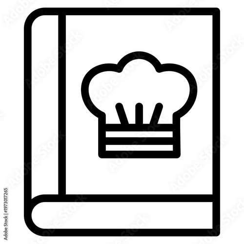 Receipe icon vector graphic illustration. Suitable for website design, app, template.