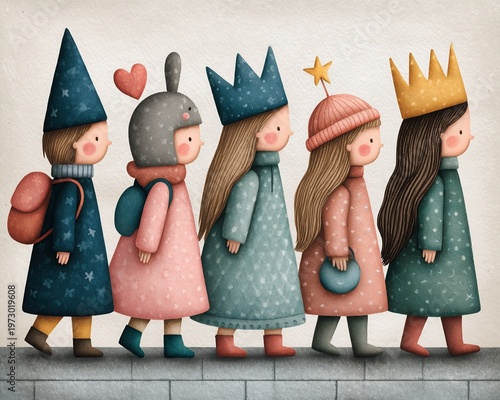 Whimsical Magical Child Mindset Transformation Illustration Dreamy Watercolor Fairytale Personal Growth Artwork Inner Child Healing Celestial Magic Journey