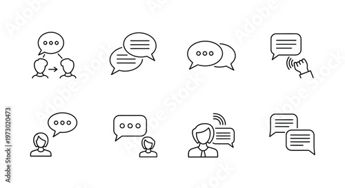 Illustrations depicting common actions and objects in everyday life Vector