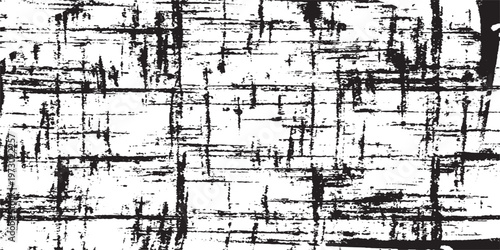 Abstract black and white grunge texture background with distressed lines.