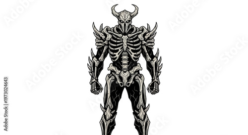 Skeleton Warrior Armor Fantasy Character Design