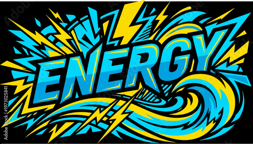 Energy Concept Illustration Design.