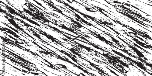 Abstract black and white grunge texture with diagonal lines and distressed effect.