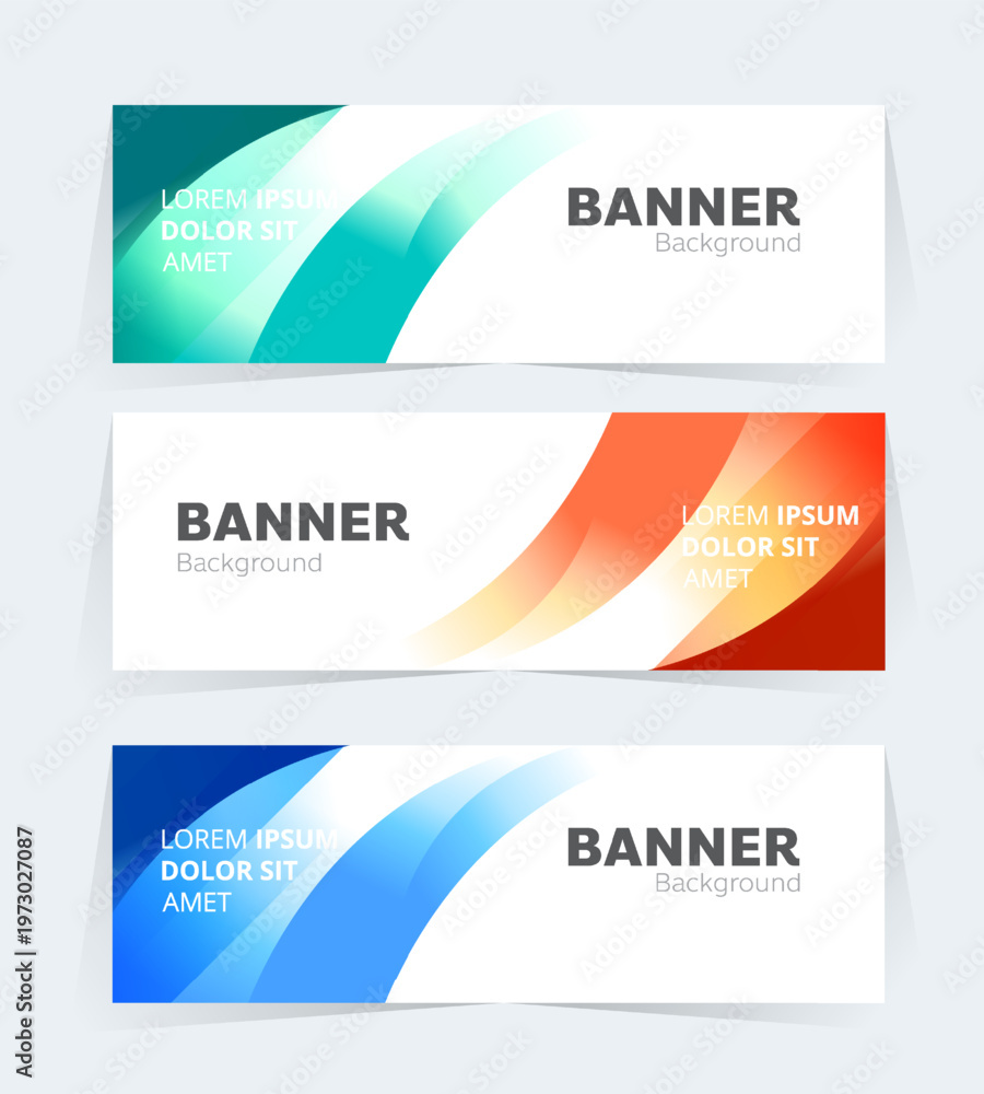 Obraz premium Geometric banner design with vector presentation template.