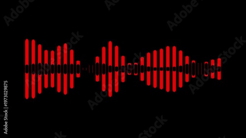 Audio sound waveform animation, Animated sound waveform spectrum with transparent background, Sound audio equalizer animation, Speech wave, sound wave, Audio spectrum