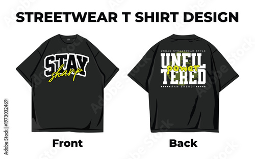 Urban Streetwear typography graphic tee