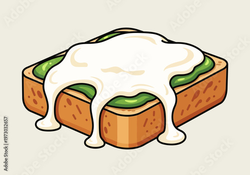 Toast with Avocado and Creamy Sauce: A Delicious Breakfast Treat.