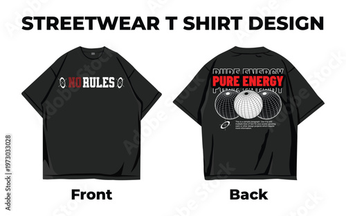 Urban Streetwear typography graphic tee