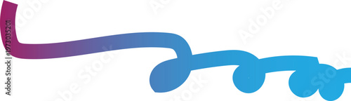  described features a striking graphic design element characterized by a single, continuous line that exhibits a hand-drawn, brush-stroke style. This artistic approach gives the line a dynamic and org