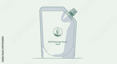 Reusable Pouch with Spout for Liquids.