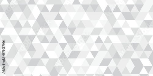 Abstract geometric white and gray low polygon triangle vector paper wallpaper origami background. gradient grid creative digital business triangular low textile design.