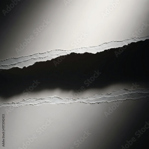 Black and white torn paper texture.
