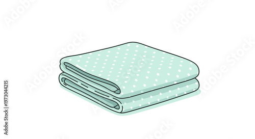 Folded Towels Stacked Neatly, Fresh and Clean Bathroom Textiles