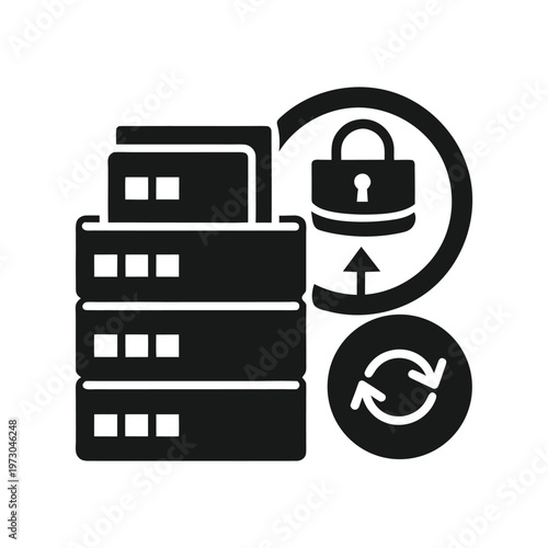Secure Cloud Data Backup Icon

