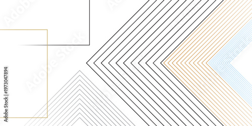 Bild auf Leinwand Metallic squares lines modern vector