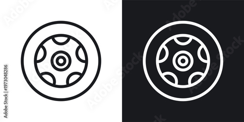 Car wheel icon