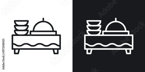 Catering buffet icon