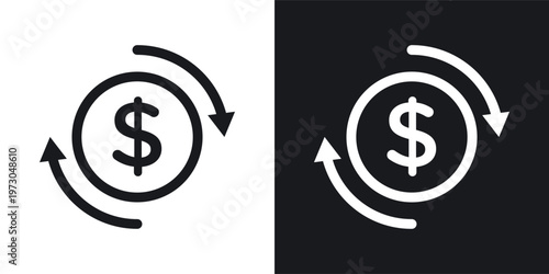 Circulation of money icon