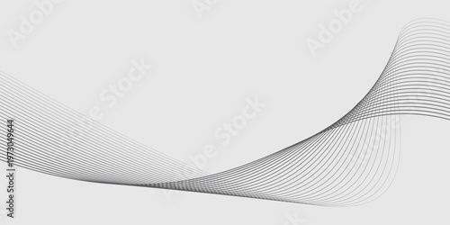 Abstract vector with gray wavy lines on silver foil background. Vector EPS 10