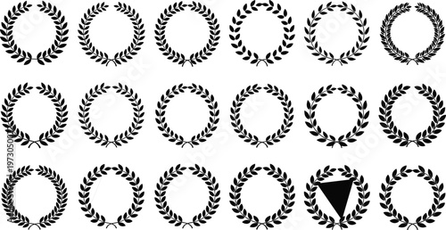 This title emphasizes the subject (laurel wreaths), their symbolic meaning (victory, honor), and the usability as a collection, making it appealing and discoverable.