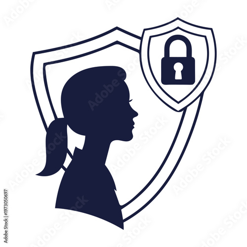 Digital Privacy Security Vector Icon

