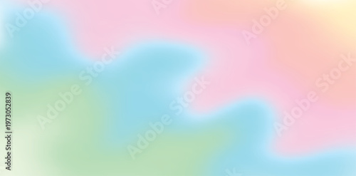 Gradient mesh abstract background. Futuristic holographic backdrop with gradient mesh, retro style. Iridescent graphic template for brochure, flyer, poster design, wallpaper, mobile screen, vector ill