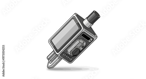Electronic Cigarette Vape Pen Device Illustration.