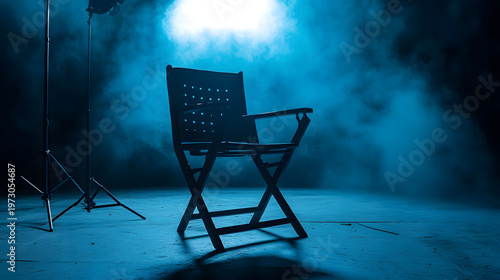 director chair on set