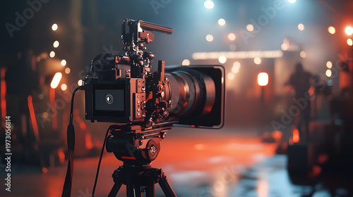cinema camera tripod filmmaking production setup