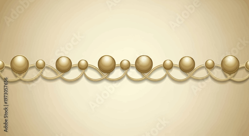 A textured, golden-hued background with an ornate, beaded border across the bottom