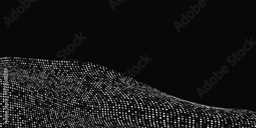 A pile of salt or powdered sugar grains texture. Silver dot particles splash, white spice powder. Isolated on a dark transparent background, vector illustration.