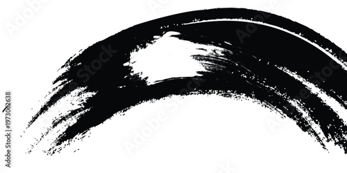 Grunge Brush Strokes, Black Paint Splatter Texture for Creative Design Projects