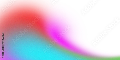 Slika na platnu Abstract grainy gradient background with retro noise texture and soft organic fluid shapes wallpaper