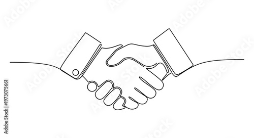 Two hands in a firm handshake, symbolizing agreement and connection