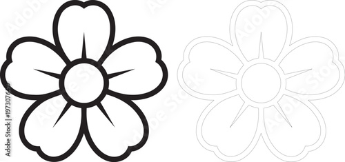 Biohazard and radiation hazard warning symbols. Black and white vector icons for safety signage and emergency preparedness.