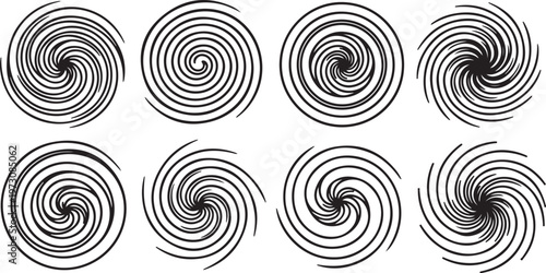 Concentric circular patterns illustrating wave interference and resonance Vector