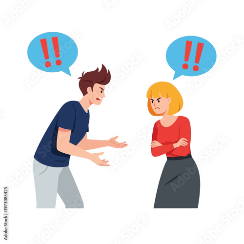Couple arguing, disagreement, conflict, relationship problems, communication breakdown, anger