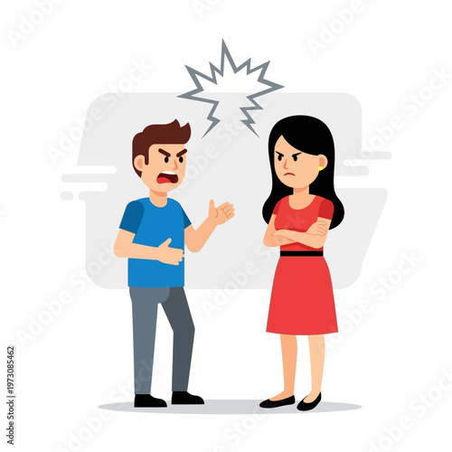 Couple Arguing, Disagreement, Conflict, Stress, Relationship Problems, Anger