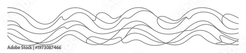 Wavy Lines Pattern Vector Illustration