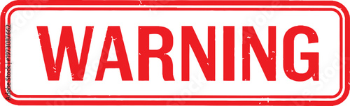 Grunge stamp warning sign red alert and caution