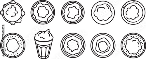 Cross-section diagrams of common biological structures and objects Vector
