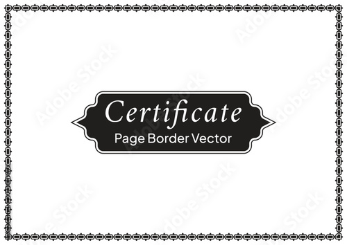 A4 Certificate Page Border (64)