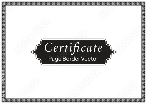 A4 Certificate Page Border (63)