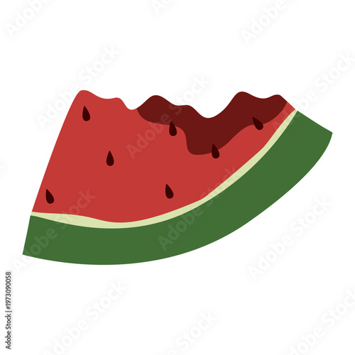 Rotten Watermelon Illustration