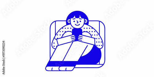 A young woman sits comfortably embracing a fluffy white animal